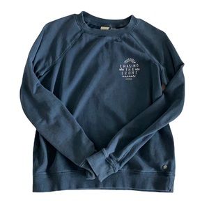 Roxy Cool Blue Chasing the Light Crewneck Sweatshirt